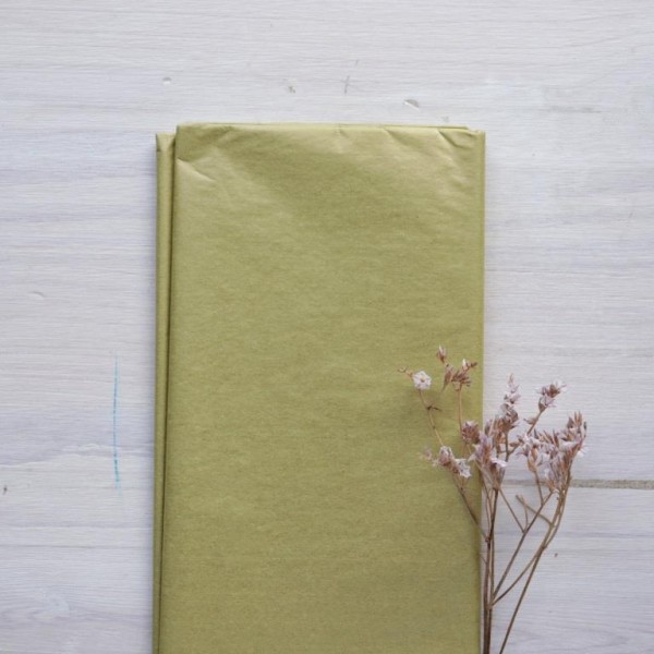 Бумага Тишью, набор 10 листов, размер 50х66 см, цвет: золото