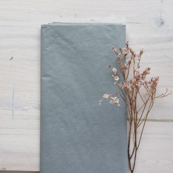 Бумага Тишью, набор 10 листов, размер 50х66 см, цвет: серый