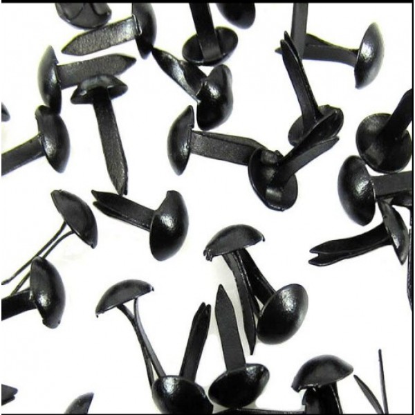 Брадс для скрапбукинга, цвет черный, размер 4.5 х 8 мм