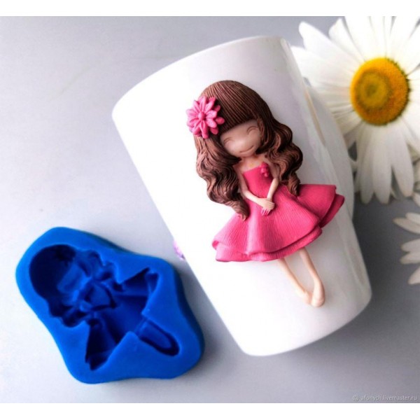 Молд для полимерной глины "Основа куколки-девочки " арт. m670