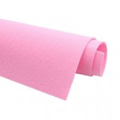 Фетр жесткий 2 мм, размер 90х50 см, плотность 330 гр, цвет: светло - розовый арт. 2m55