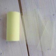 Фатин однотонный, цвет: желтый, длина 15 см х 100 см
