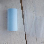 Фатин однотонный, цвет: голубой, длина 15 см х 100 см