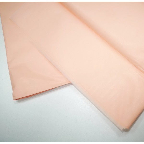 Бумага Тишью - 1 лист, размер 50х66 см, цвет: персик