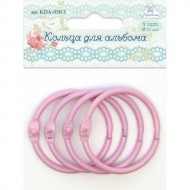 Кольца для альбомов розовый 50 мм, 2 шт арт. KDA-050.3